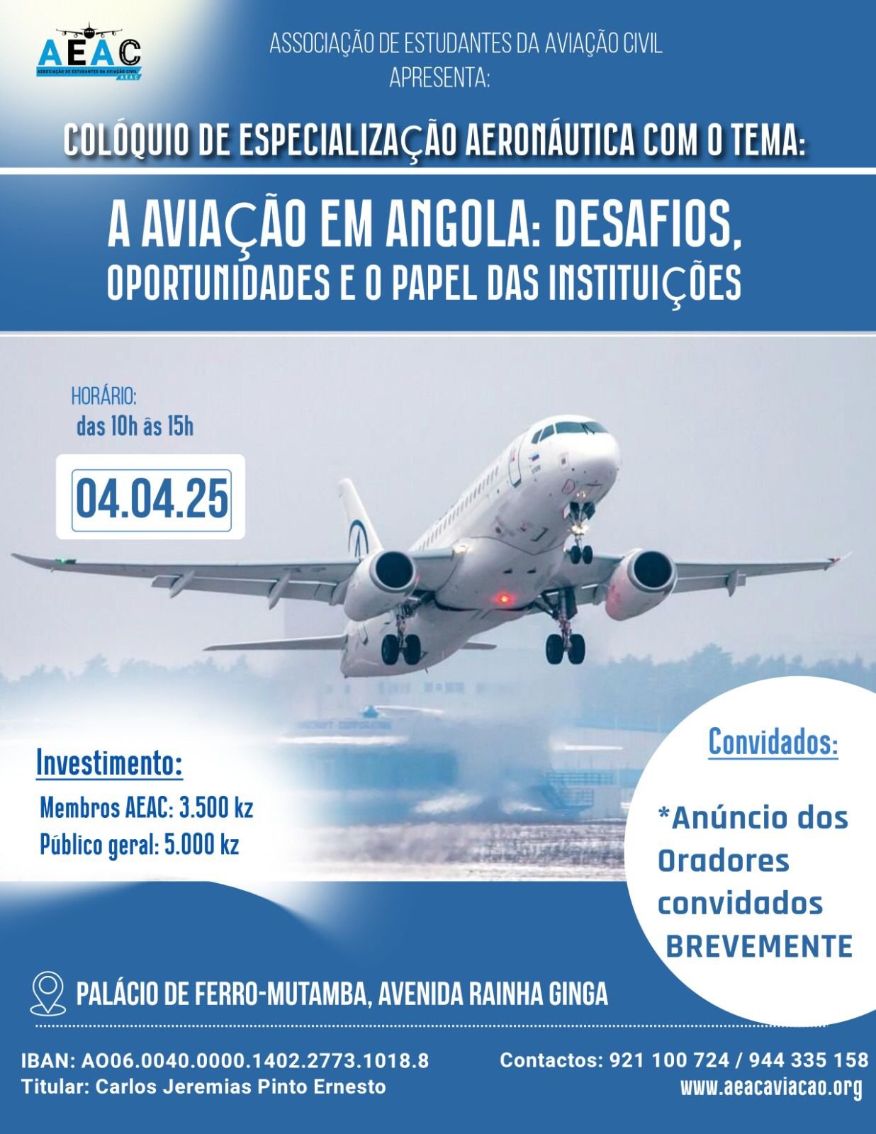 COLÓQUIO DE ESPECIALIZAÇÃO AERONÁUTICA EM ANGOLA